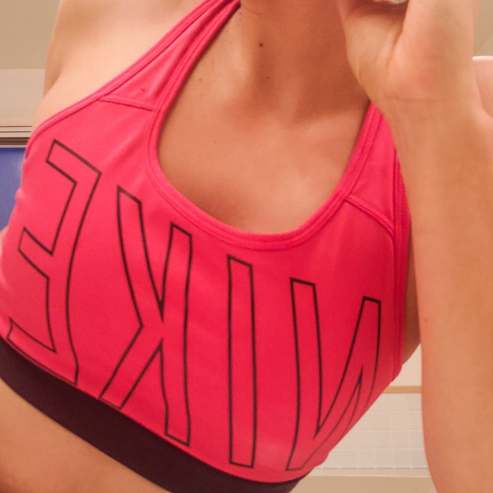 NIKE pink sports bra - firm support
